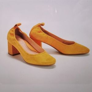 Taryn Rose Savannah Suede Block Heel Pumps...Size 8
